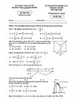 Đề thi thử TN THPT 2026 môn Toán lần 3 trường THPT Lê Hồng Phong – Thái Nguyên